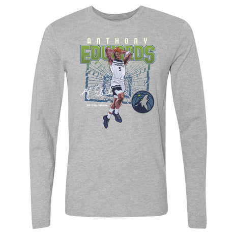 Anthony Edwards Men's Long Sleeve T-Shirt | 500 LEVEL