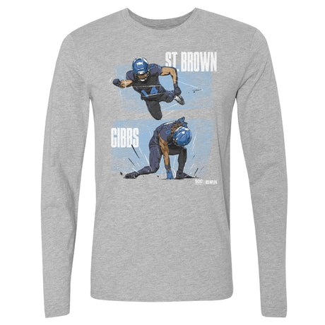 Jahmyr Gibbs Men's Long Sleeve T-Shirt | 500 LEVEL