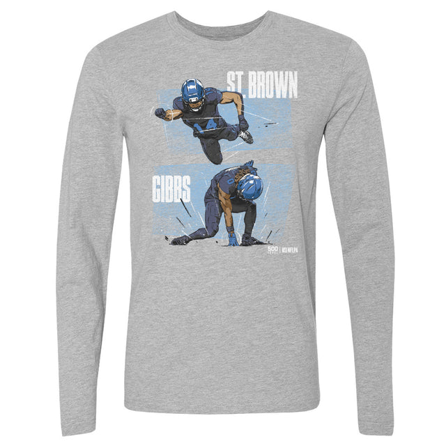 Jahmyr Gibbs Men's Long Sleeve T-Shirt | 500 LEVEL