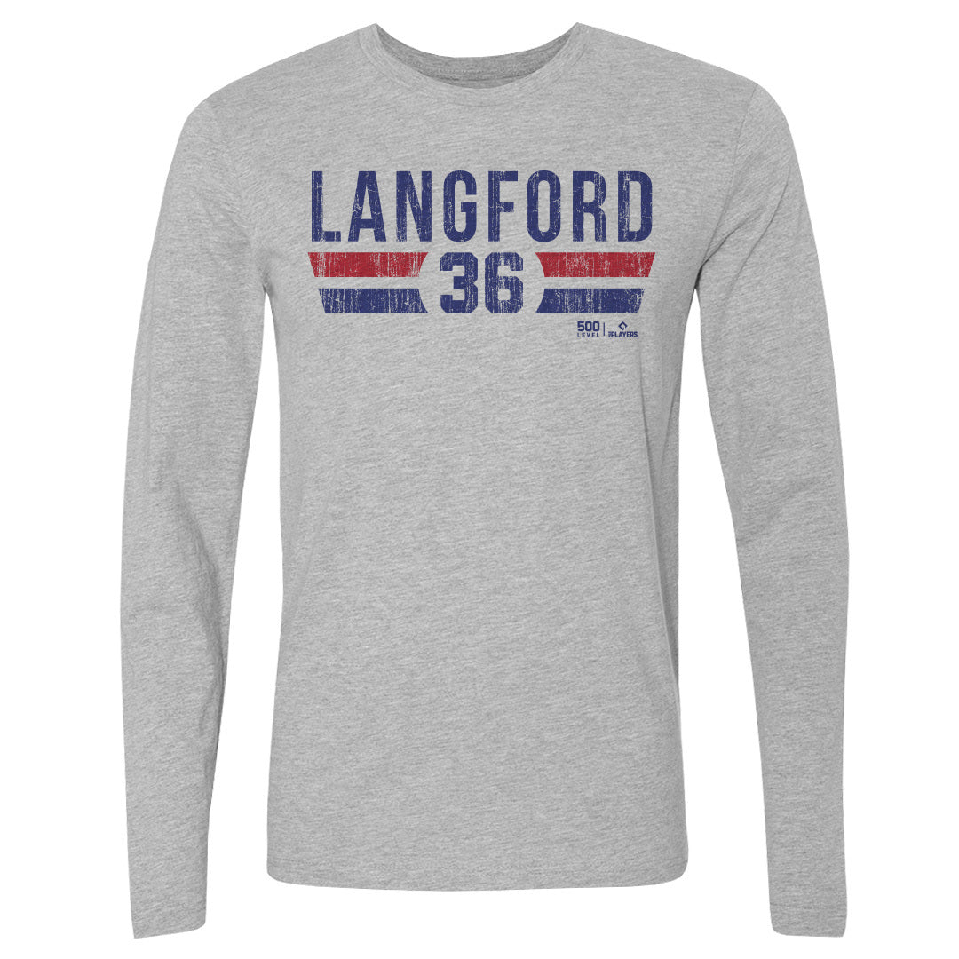 Wyatt Langford Men's Long Sleeve T-Shirt | 500 LEVEL