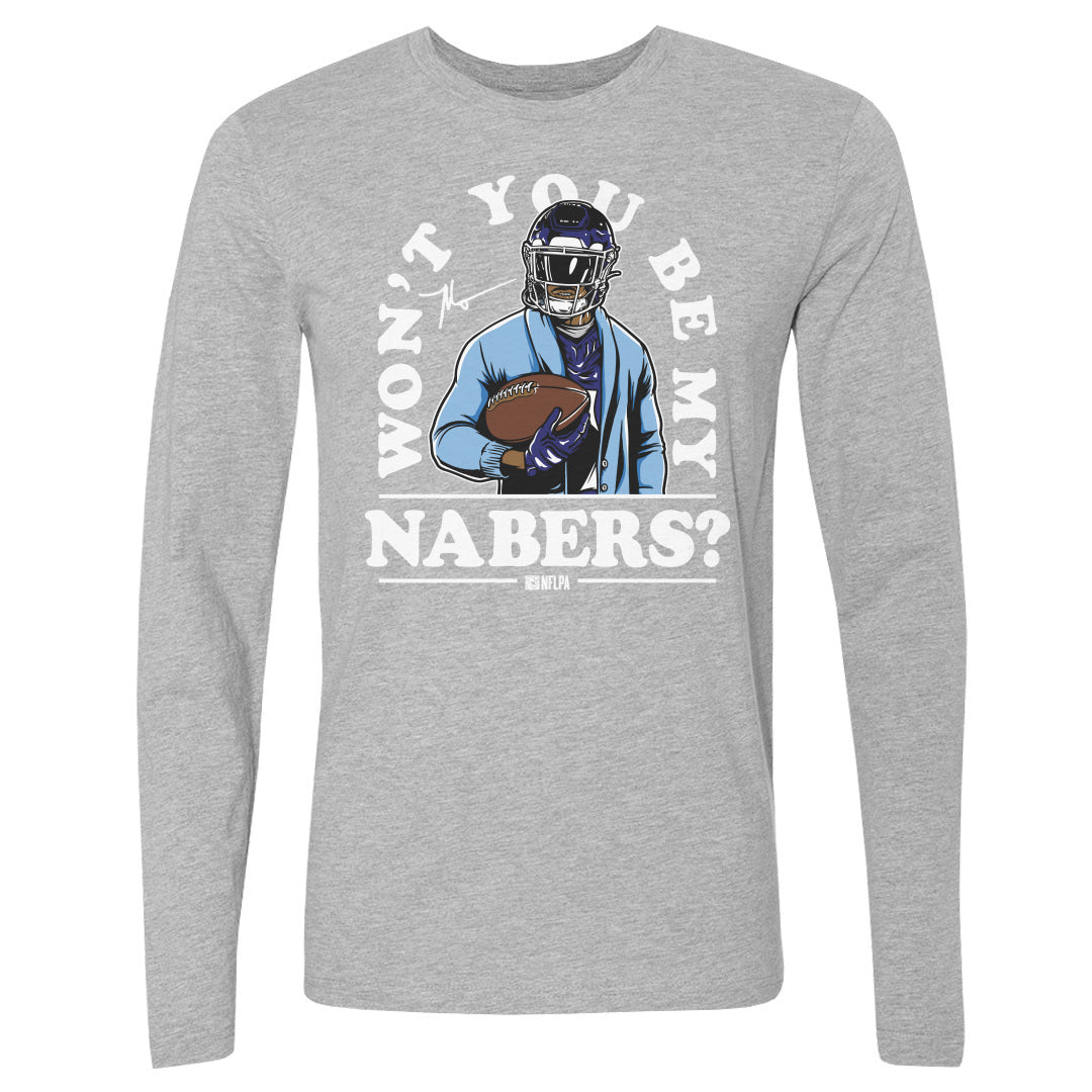 Malik Nabers Men's Long Sleeve T-Shirt | 500 LEVEL