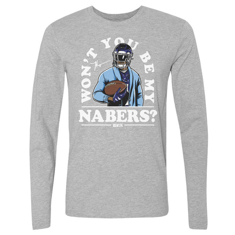 Malik Nabers Men's Long Sleeve T-Shirt | 500 LEVEL