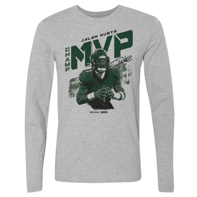 Jalen Hurts Men's Long Sleeve T-Shirt | 500 LEVEL