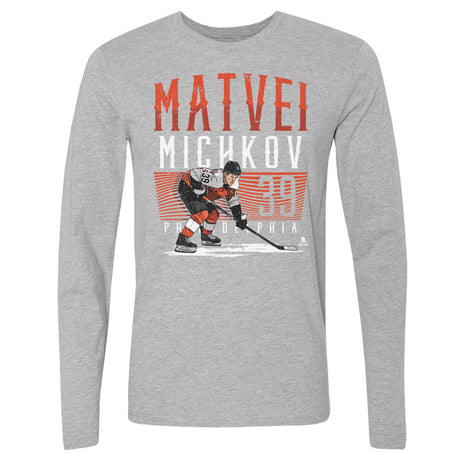 Matvei Michkov Men's Long Sleeve T-Shirt | 500 LEVEL