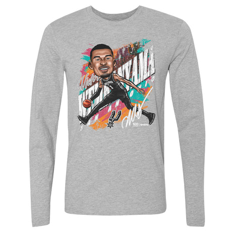 Victor Wembanyama Men's Long Sleeve T-Shirt | 500 LEVEL