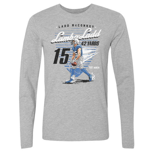 Ladd McConkey Men's Long Sleeve T-Shirt | 500 LEVEL