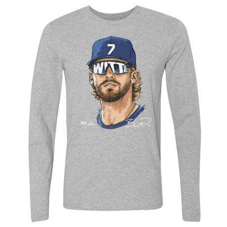 Bobby Witt Jr. Men's Long Sleeve T-Shirt | 500 LEVEL