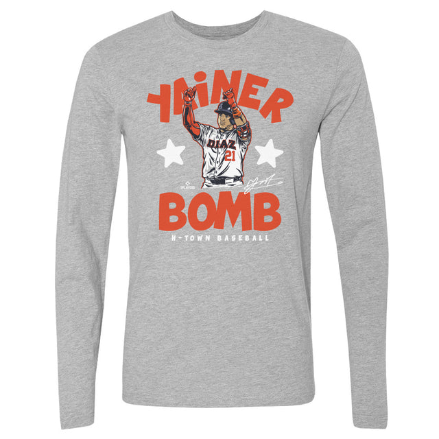 Yainer Diaz Men's Long Sleeve T-Shirt | 500 LEVEL