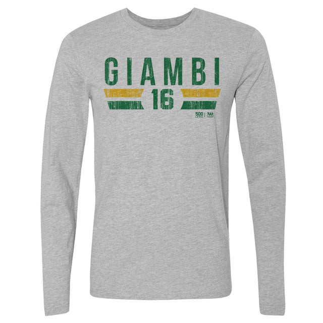 Jason Giambi Men's Long Sleeve T-Shirt | 500 LEVEL