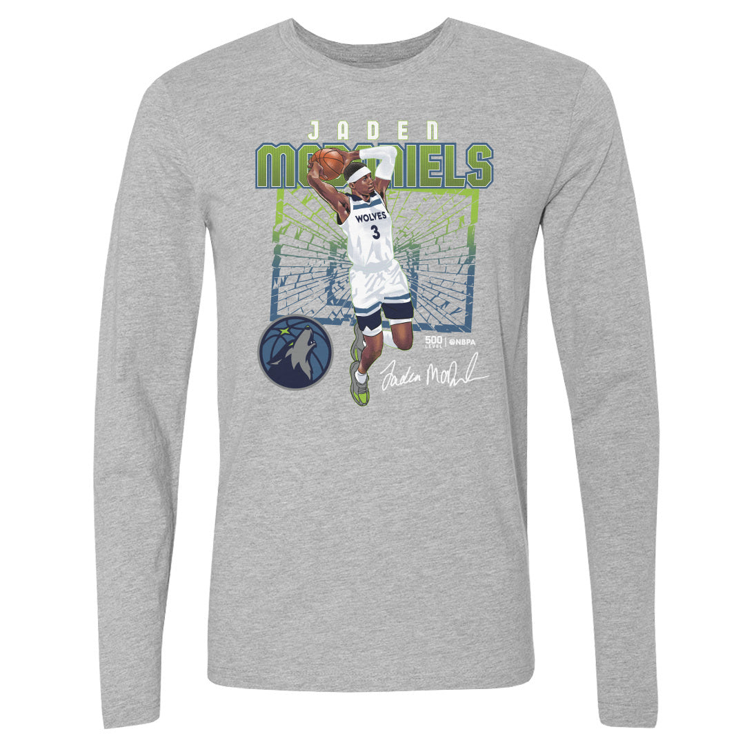 Jaden McDaniels Men's Long Sleeve T-Shirt | 500 LEVEL