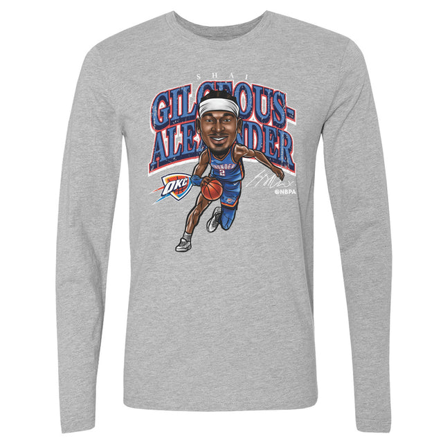 Shai Gilgeous-Alexander Men's Long Sleeve T-Shirt | 500 LEVEL