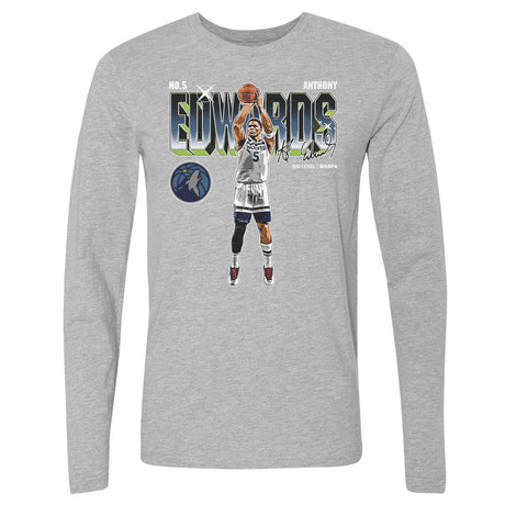 Anthony Edwards Men's Long Sleeve T-Shirt | 500 LEVEL