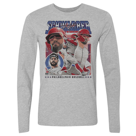 Kyle Schwarber Men's Long Sleeve T-Shirt | 500 LEVEL