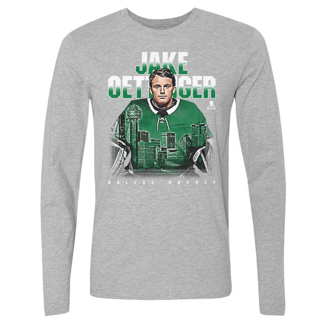 Jake Oettinger Men's Long Sleeve T-Shirt | 500 LEVEL