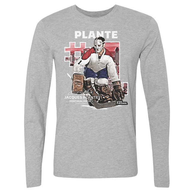 Jacques Plante Men's Long Sleeve T-Shirt | 500 LEVEL