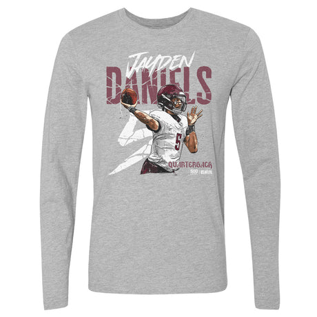 Jayden Daniels Men's Long Sleeve T-Shirt | 500 LEVEL