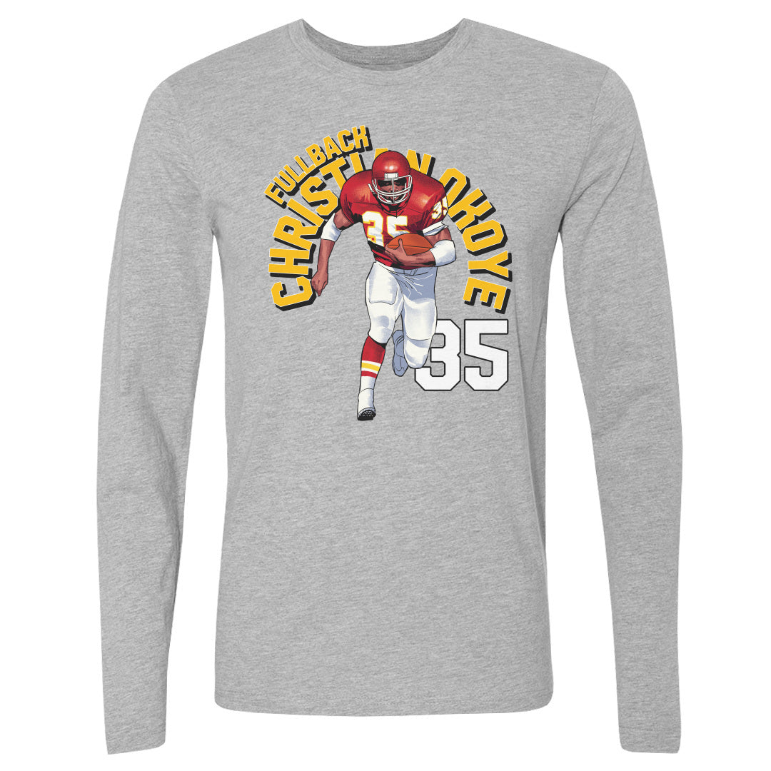 Christian Okoye Men's Long Sleeve T-Shirt | 500 LEVEL