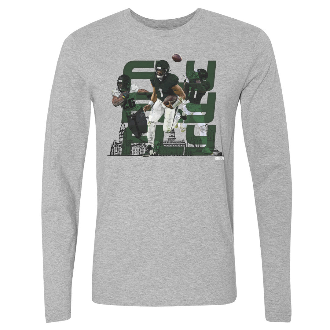 Jalen Hurts Men's Long Sleeve T-Shirt | 500 LEVEL