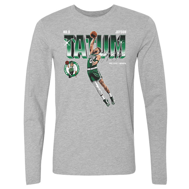 Jayson Tatum Men's Long Sleeve T-Shirt | 500 LEVEL