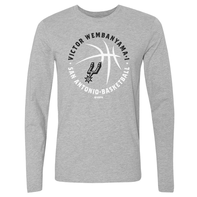 Victor Wembanyama Men's Long Sleeve T-Shirt | 500 LEVEL