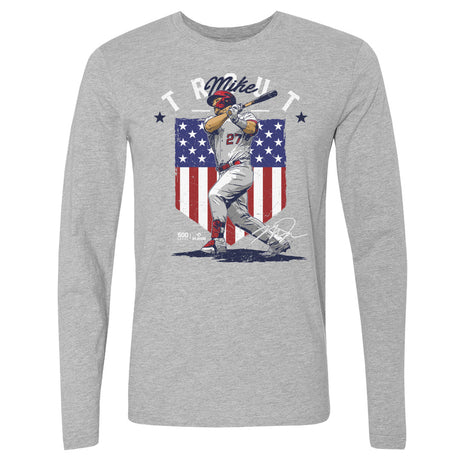 Mike Trout Men's Long Sleeve T-Shirt | 500 LEVEL