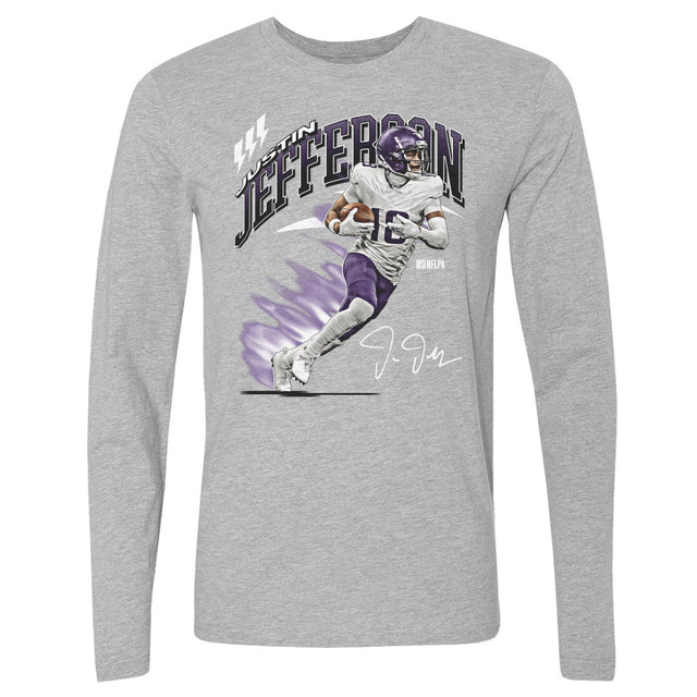 Justin Jefferson Men's Long Sleeve T-Shirt | 500 LEVEL