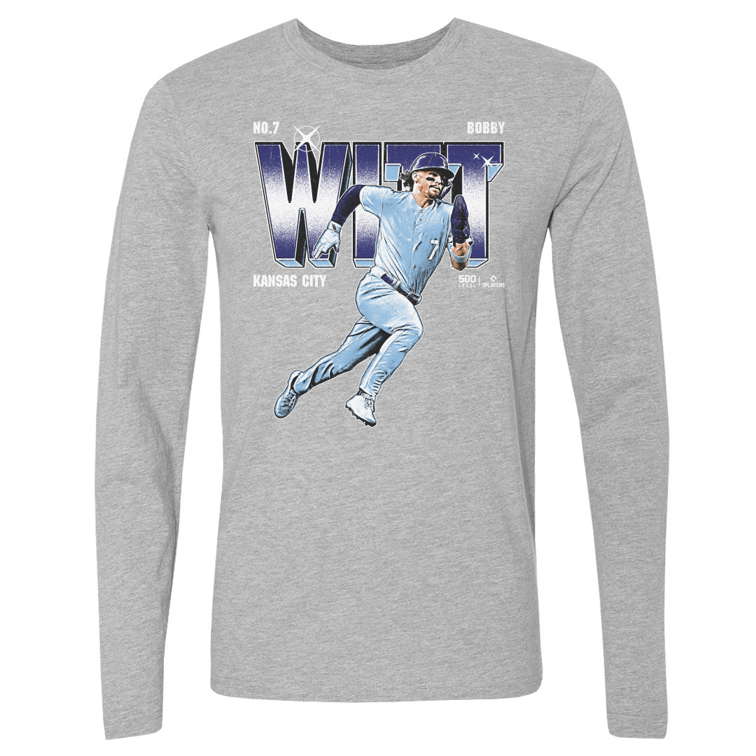 Bobby Witt Jr. Men's Long Sleeve T-Shirt | 500 LEVEL
