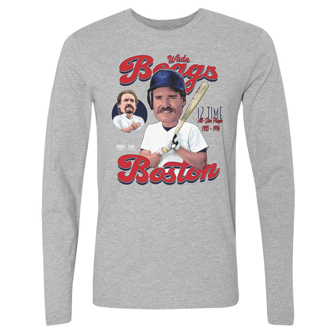 Wade Boggs Men's Long Sleeve T-Shirt | 500 LEVEL