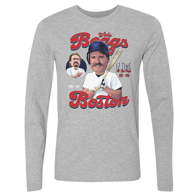 Wade Boggs Men's Long Sleeve T-Shirt | 500 LEVEL