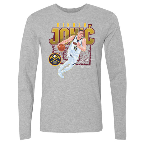 Nikola Jokic Men's Long Sleeve T-Shirt | 500 LEVEL