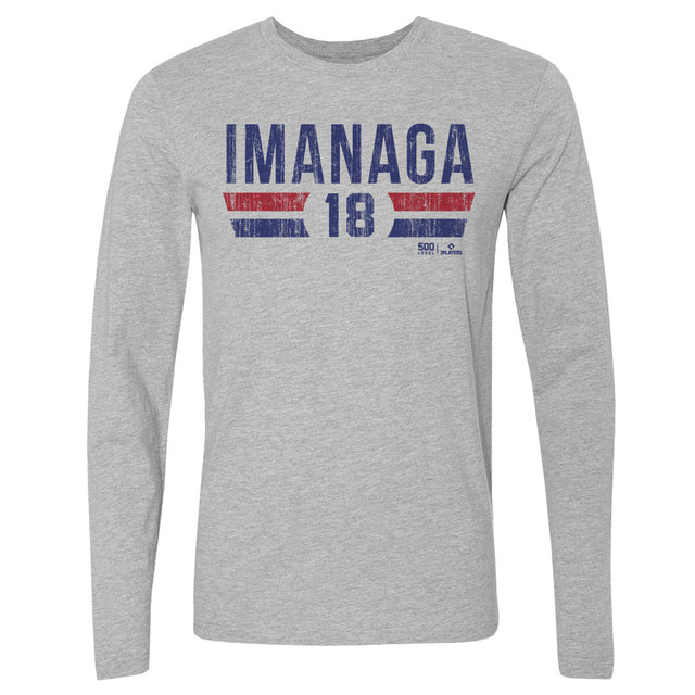 Shota Imanaga Men's Long Sleeve T-Shirt | 500 LEVEL