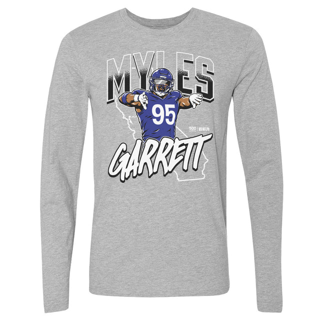 Myles Garrett Men's Long Sleeve T-Shirt | 500 LEVEL