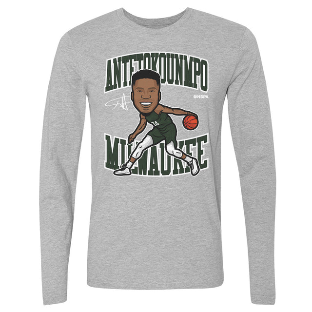 Giannis Antetokounmpo Men's Long Sleeve T-Shirt | 500 LEVEL