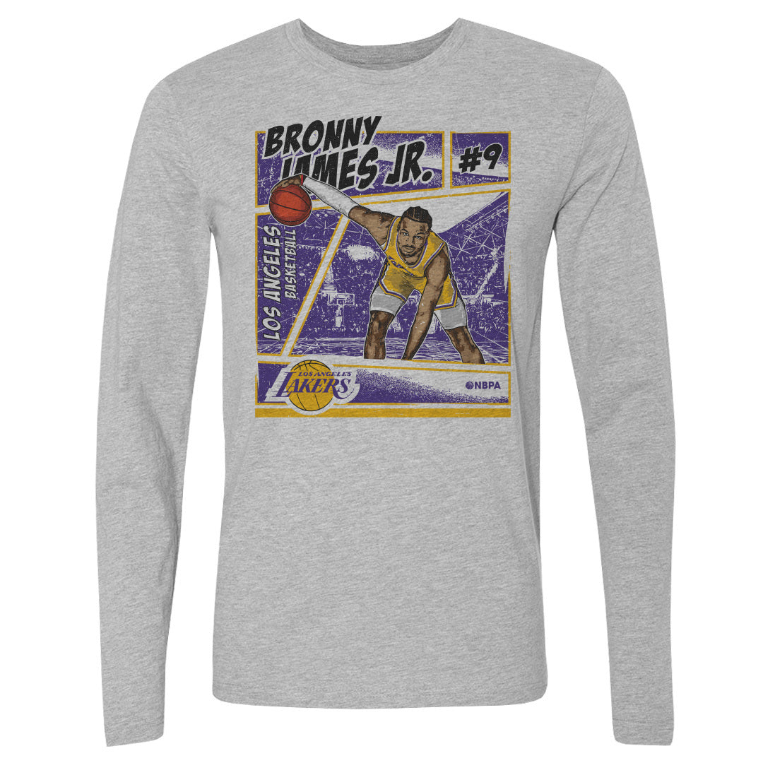 Bronny James Jr. Men's Long Sleeve T-Shirt | 500 LEVEL