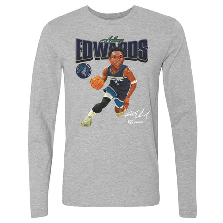 Anthony Edwards Men's Long Sleeve T-Shirt | 500 LEVEL