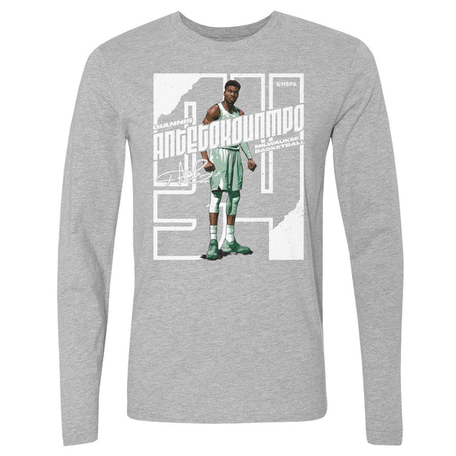 Giannis Antetokounmpo Men's Long Sleeve T-Shirt | 500 LEVEL
