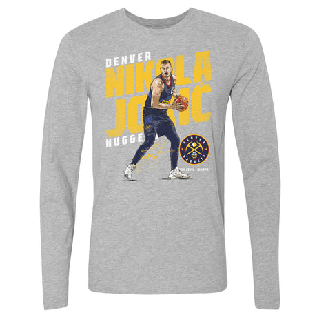 Nikola Jokic Men's Long Sleeve T-Shirt | 500 LEVEL