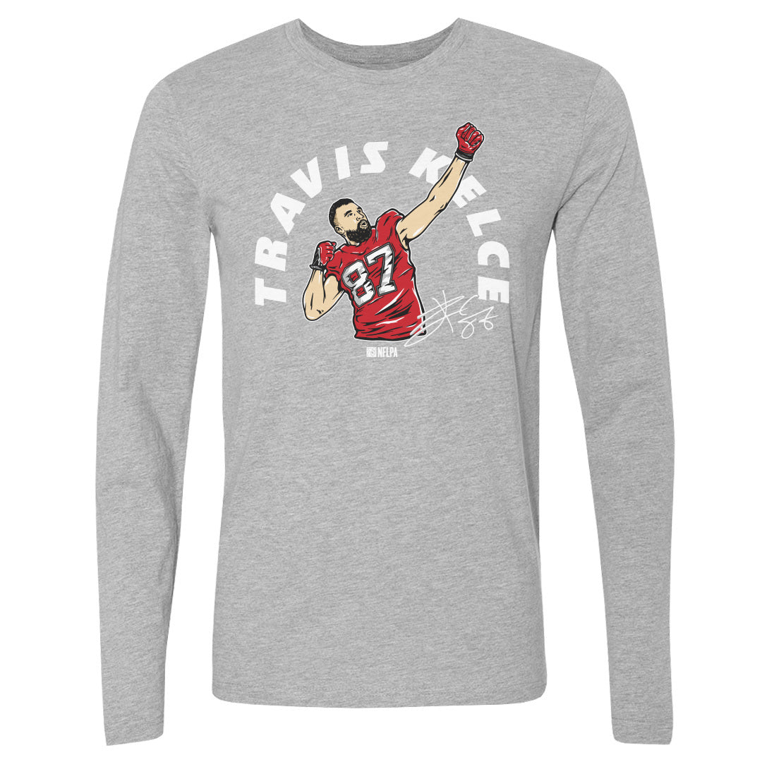 Travis Kelce Men's Long Sleeve T-Shirt | 500 LEVEL