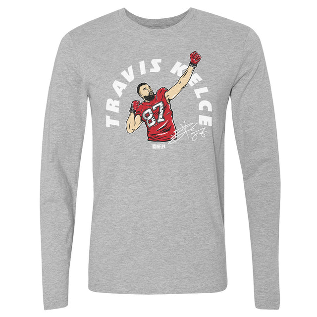 Travis Kelce Men's Long Sleeve T-Shirt | 500 LEVEL