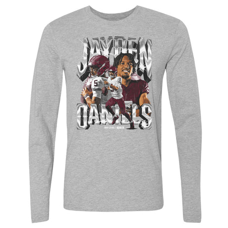 Jayden Daniels Men's Long Sleeve T-Shirt | 500 LEVEL
