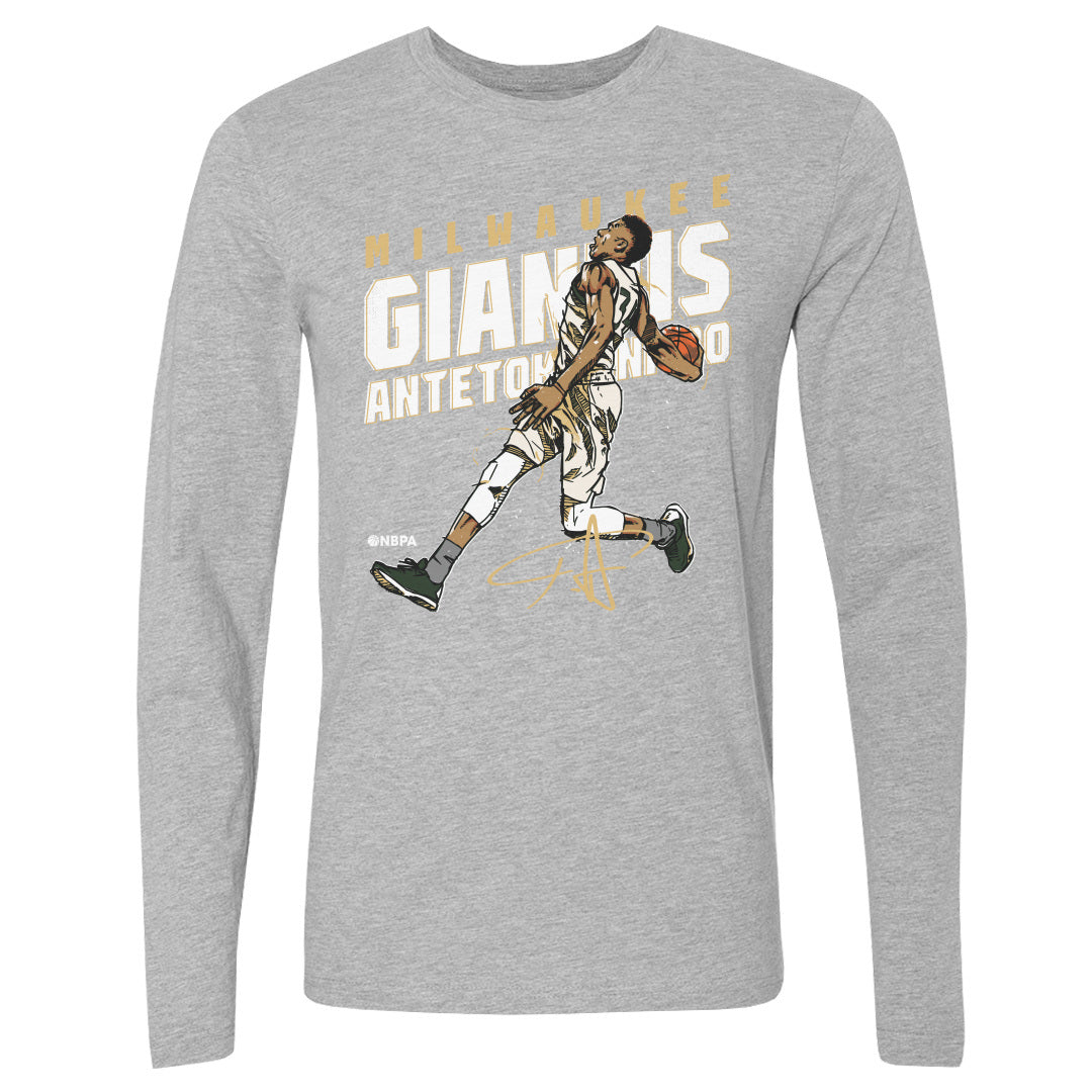 Giannis Antetokounmpo Men's Long Sleeve T-Shirt | 500 LEVEL
