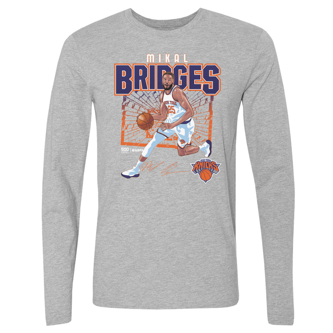 Mikal Bridges Men's Long Sleeve T-Shirt | 500 LEVEL