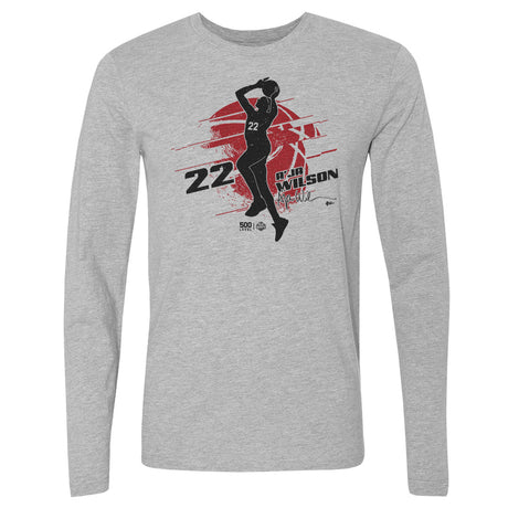 A'ja Wilson Men's Long Sleeve T-Shirt | 500 LEVEL