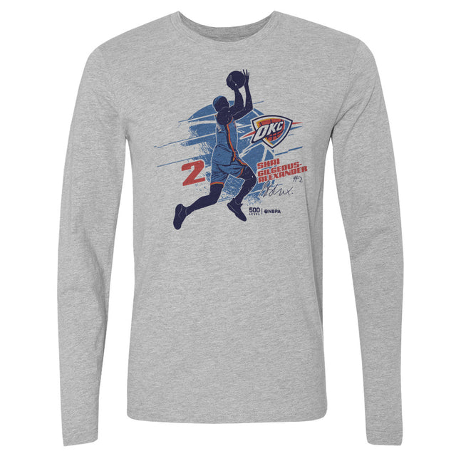 Shai Gilgeous-Alexander Men's Long Sleeve T-Shirt | 500 LEVEL
