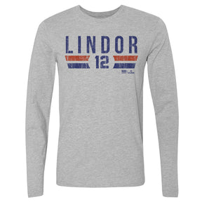 Francisco Lindor Men's Long Sleeve T-Shirt | 500 LEVEL
