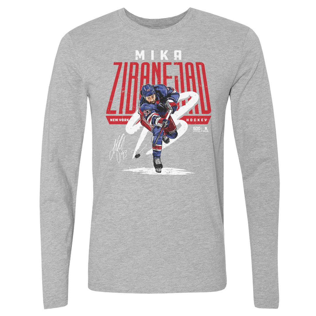 Mika Zibanejad Men's Long Sleeve T-Shirt | 500 LEVEL