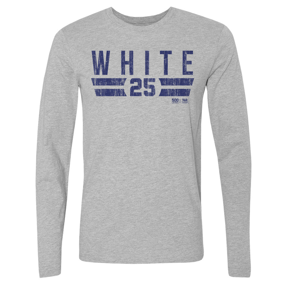 Devon White Men's Long Sleeve T-Shirt | 500 LEVEL