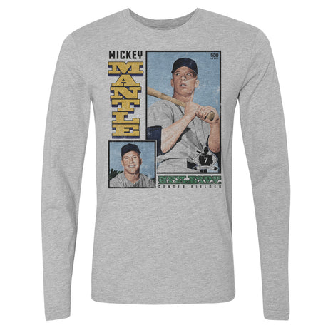 Mickey Mantle Men's Long Sleeve T-Shirt | 500 LEVEL