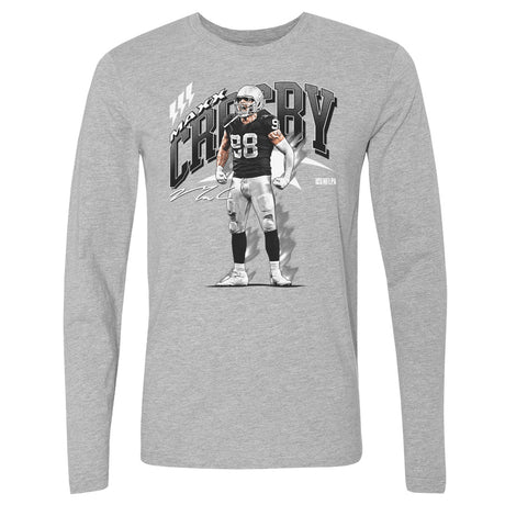 Maxx Crosby Men's Long Sleeve T-Shirt | 500 LEVEL