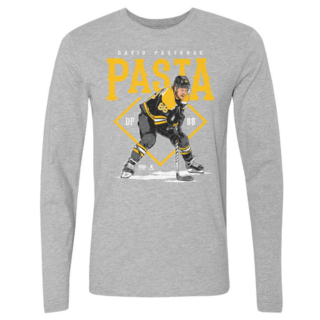 David Pastrnak Men's Long Sleeve T-Shirt | 500 LEVEL